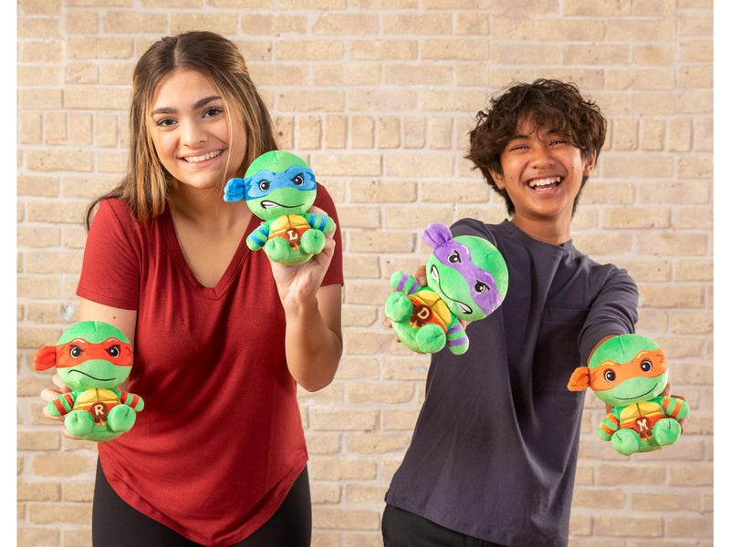 Tomy - Club Mocchi-Mocchi- Teenage Mutant Ninja Turtles™ Donatello Junior 15 cm - Teddybär & Kuscheltier