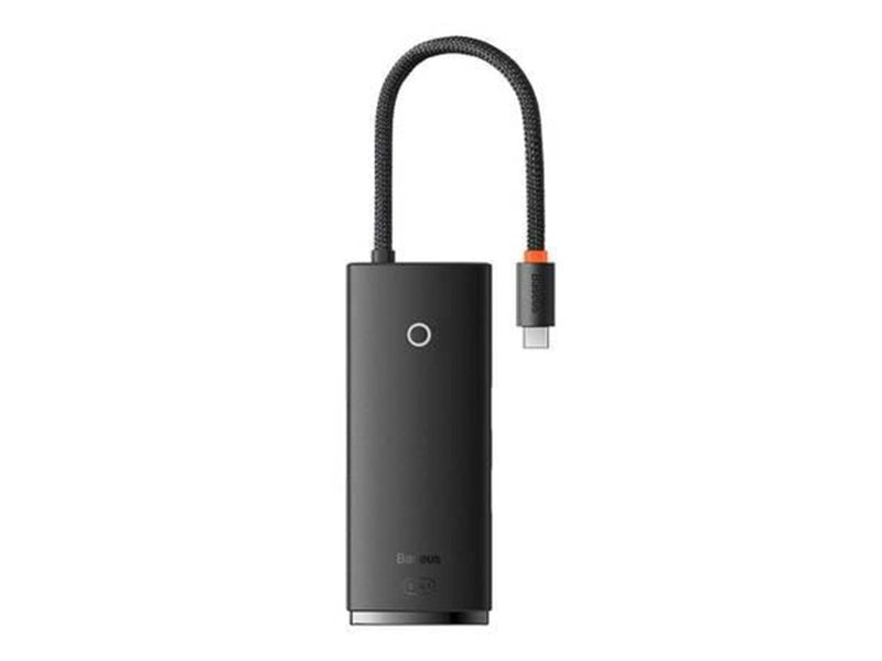 Baseus Hub 6w1  Lite Series USB-C to 2x USB 3.0 + USB-C PD + HDMI + SD/TF (black)