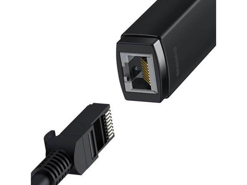 Baseus Network adapter  Lite Series USB-C to RJ45 (black)