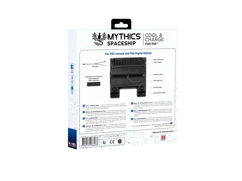Konix Mythics Spaceship Station Cool & Charge