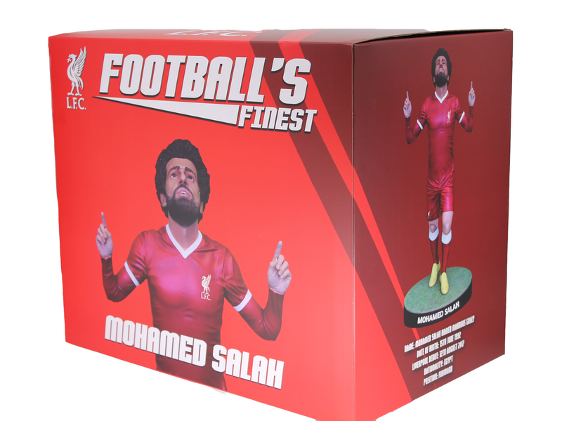 Footballs Finest - MOHAMED SALAH - OFFICIAL LIVERPOOL FC - FOOTBALL'S FINEST 60CM RESIN STATUE - Figur