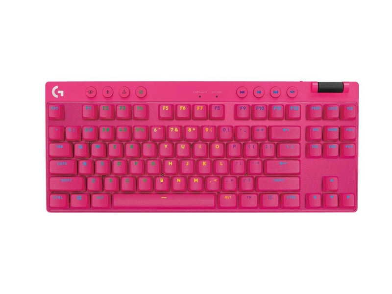 Logitech G PRO X TKL - Logitech GX Brown (Tactile) - Tactile - Gaming Tastaturen - ohne Numpad - Englisch - US - Pink
