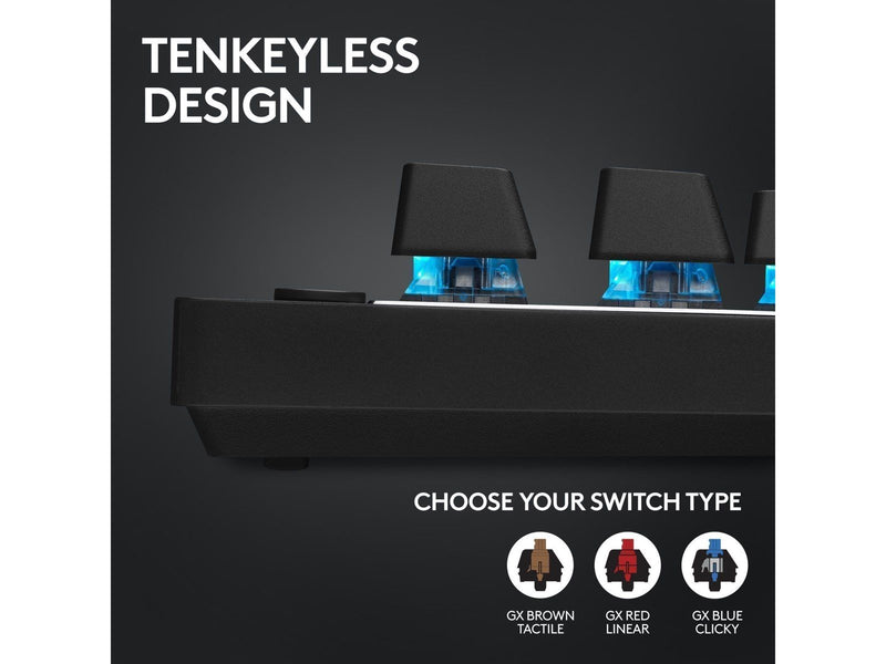 Logitech G PRO X TKL - Logitech GX Brown (Tactile) - Tactile - Gaming Tastaturen - ohne Numpad - Englisch - US - Pink