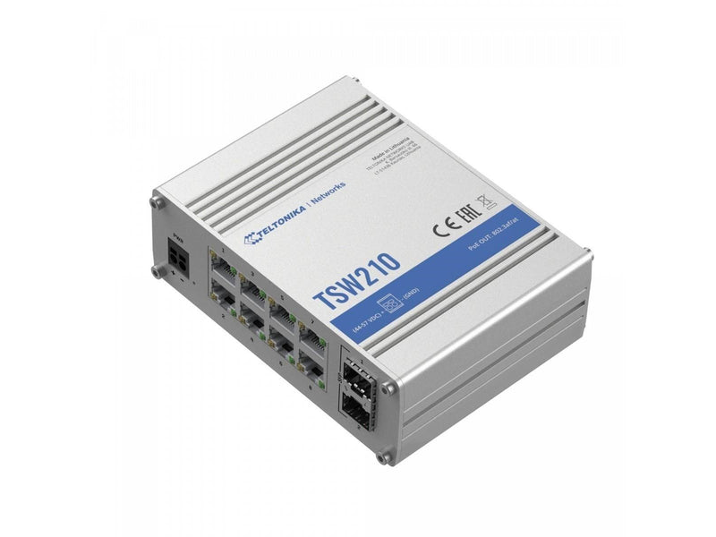Teltonika TSW210 Industrial Ethernet Switch 8-Port Unmanaged