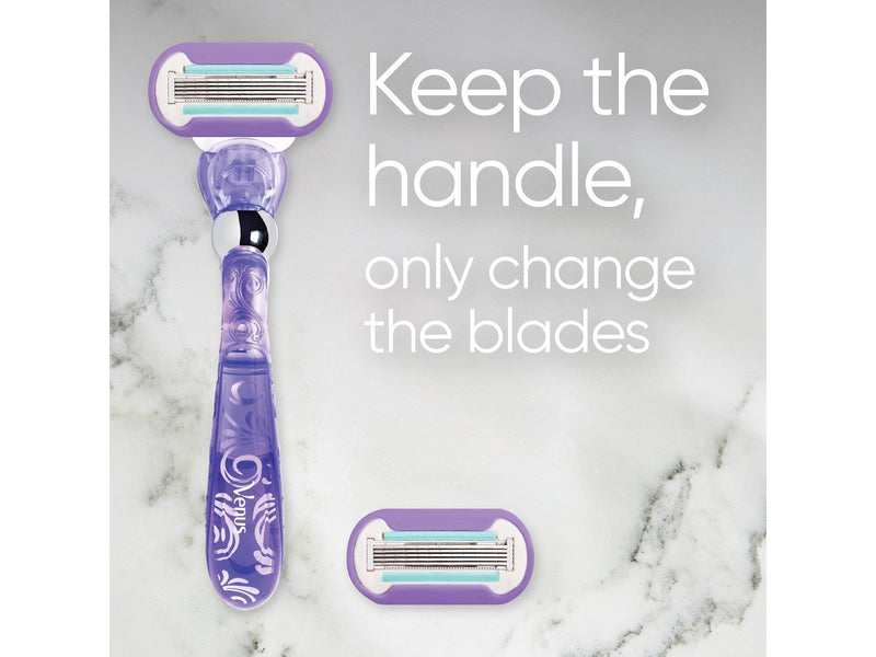 Venus Deluxe Smooth Swirl Handle + 3 blades