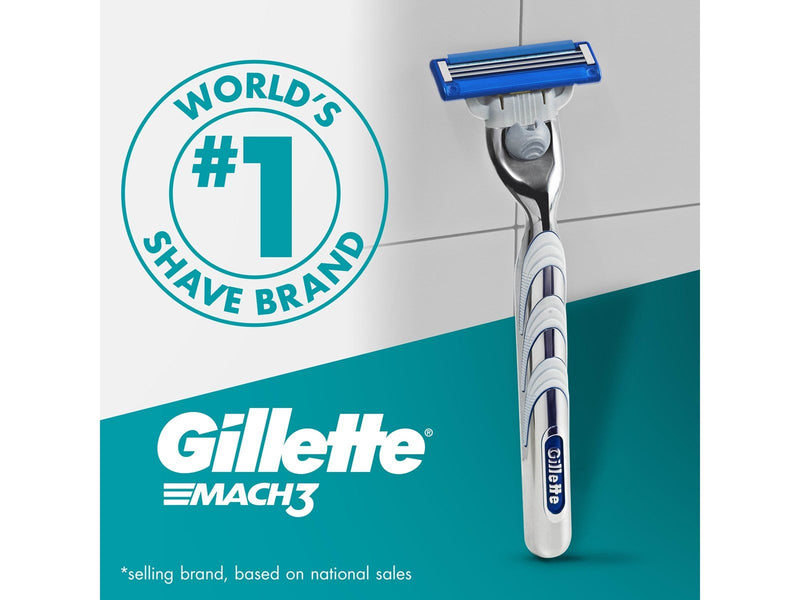 Gillette Mach3 Turbo 3D Razor handle + 2 blades