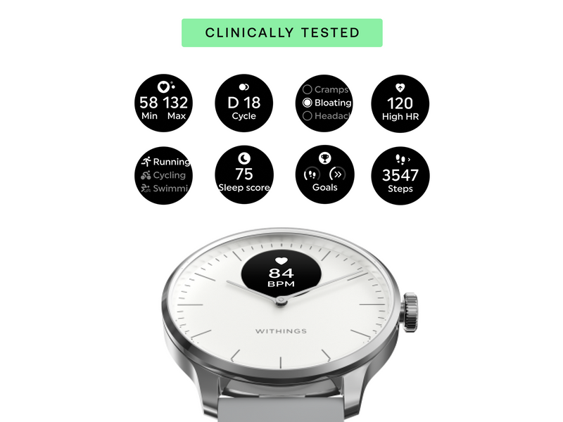 Withings Scanwatch Light - Weiß - 37 mm