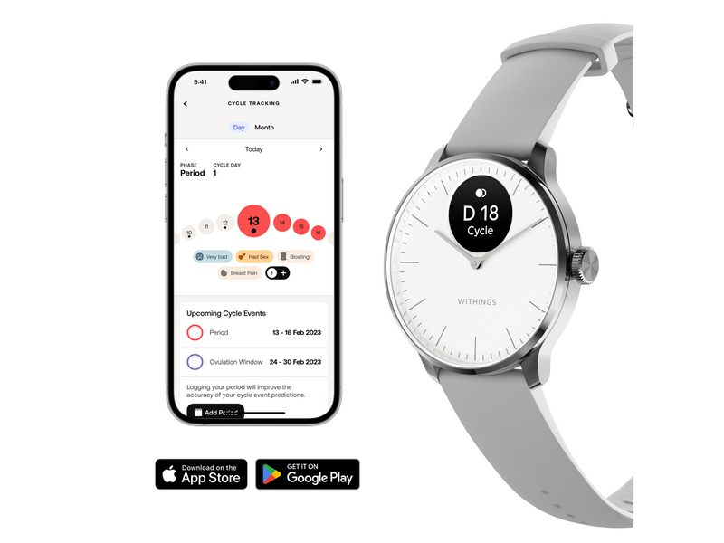 Withings Scanwatch Light - Weiß - 37 mm