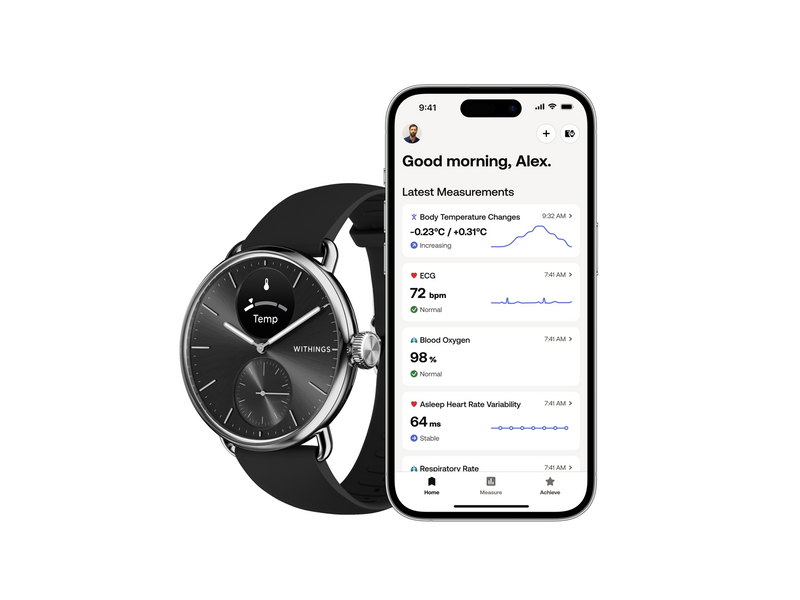 Withings Scanwatch 2 - 38mm - Schwarz