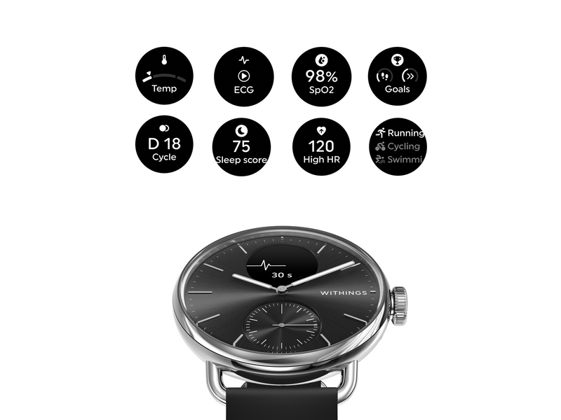 Withings Scanwatch 2 - 38mm - Schwarz