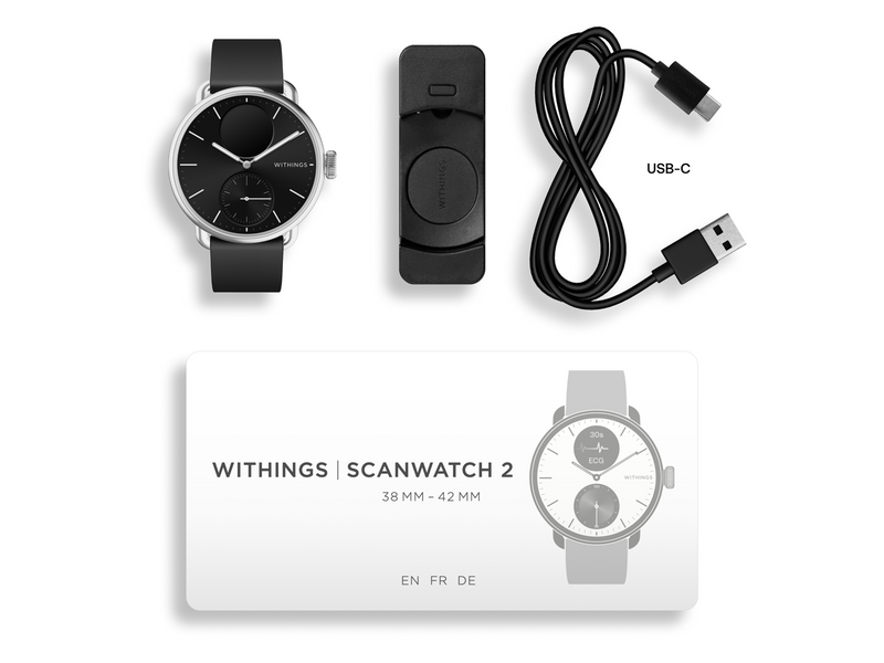 Withings Scanwatch 2 - 38mm - Schwarz