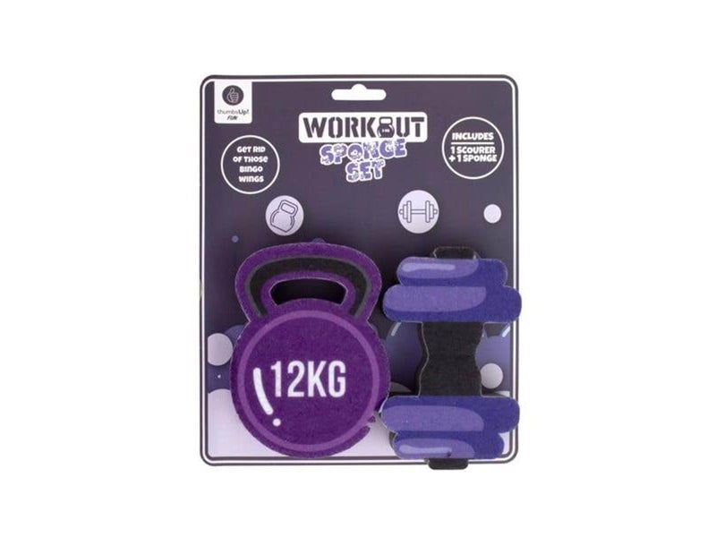 Thumbs Up! Wash 'n' Workout Sponges Set of 2 with Scourer