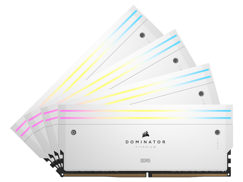 Corsair Dominator Titanium DDR5-6400 - 64GB - CL32 - Dual Channel (2 pcs) - Intel XMP - Weiß mit RGB