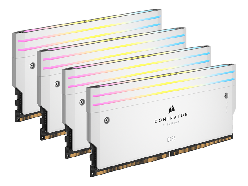 Corsair Dominator Titanium DDR5-6400 - 64GB - CL32 - Dual Channel (2 pcs) - Intel XMP - Weiß mit RGB