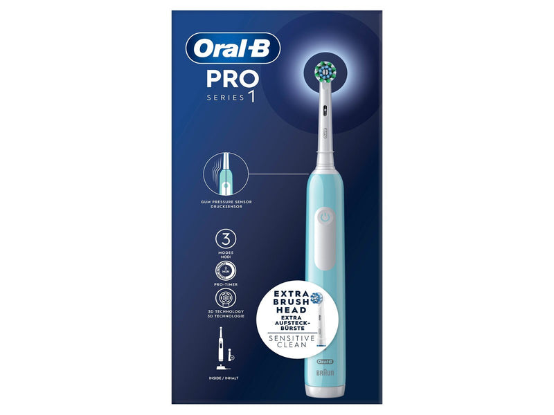 Oral-B Elektrische Zahnbürste Pro1 Turquoise + Extra Brush Head