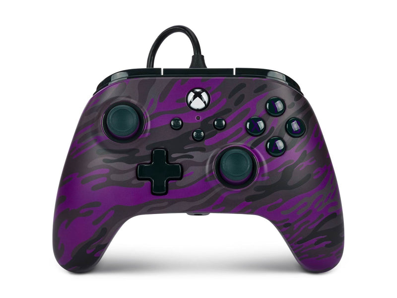 PowerA Kabelgebundener Controller Advantage für Xbox Series X|S - Lila Camouflage - Wired Controller - Microsoft Xbox Series S