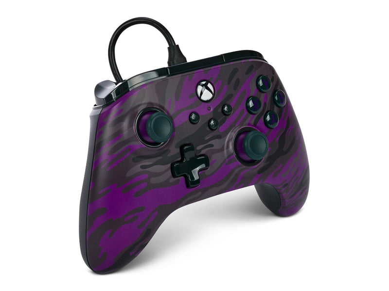 PowerA Kabelgebundener Controller Advantage für Xbox Series X|S - Lila Camouflage - Wired Controller - Microsoft Xbox Series S