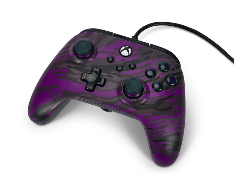PowerA Kabelgebundener Controller Advantage für Xbox Series X|S - Lila Camouflage - Wired Controller - Microsoft Xbox Series S