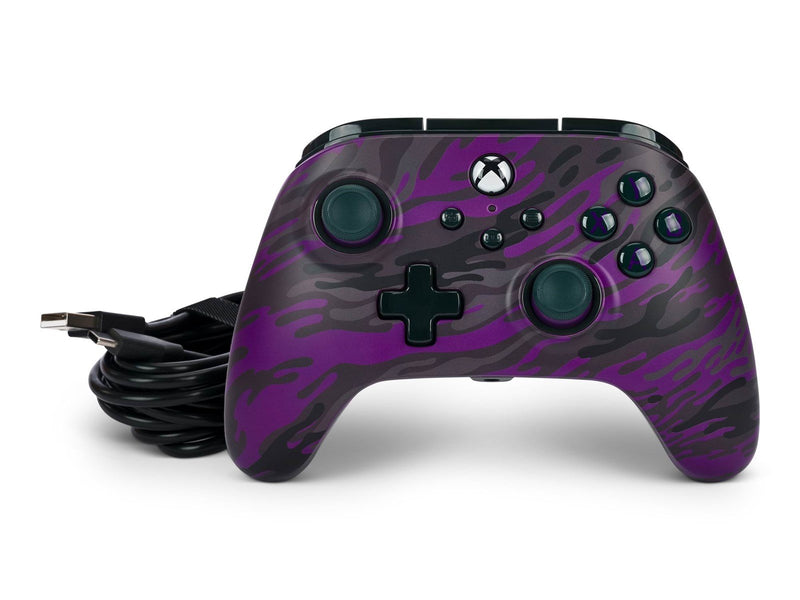 PowerA Kabelgebundener Controller Advantage für Xbox Series X|S - Lila Camouflage - Wired Controller - Microsoft Xbox Series S