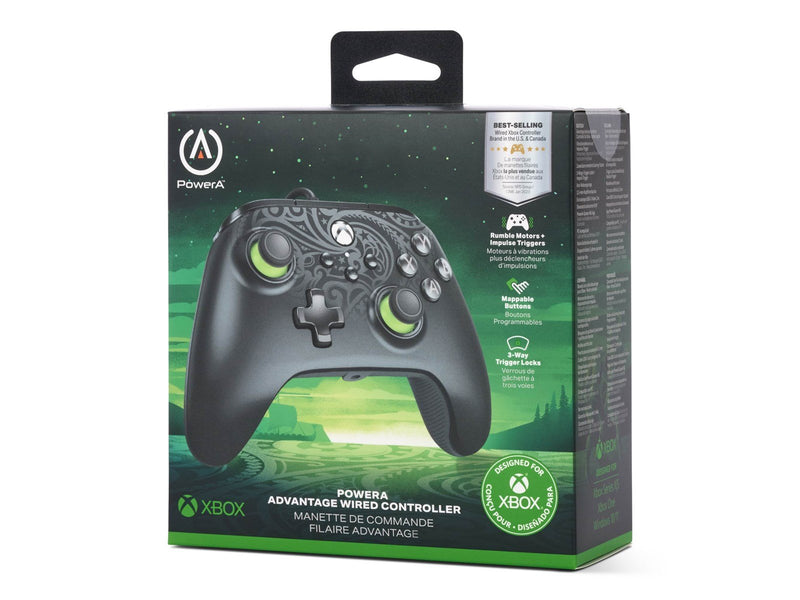 PowerA Kabelgebundener Controller Advantage für Xbox Series X|S - Sphärengrün - Wired Controller - Nintendo Switch