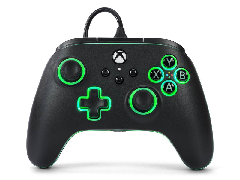 PowerA Kabelgebundener Advantage-Controller für Xbox Series X|S mit Lumectra - Schwarz - Wired Controller - Microsoft Xbox One