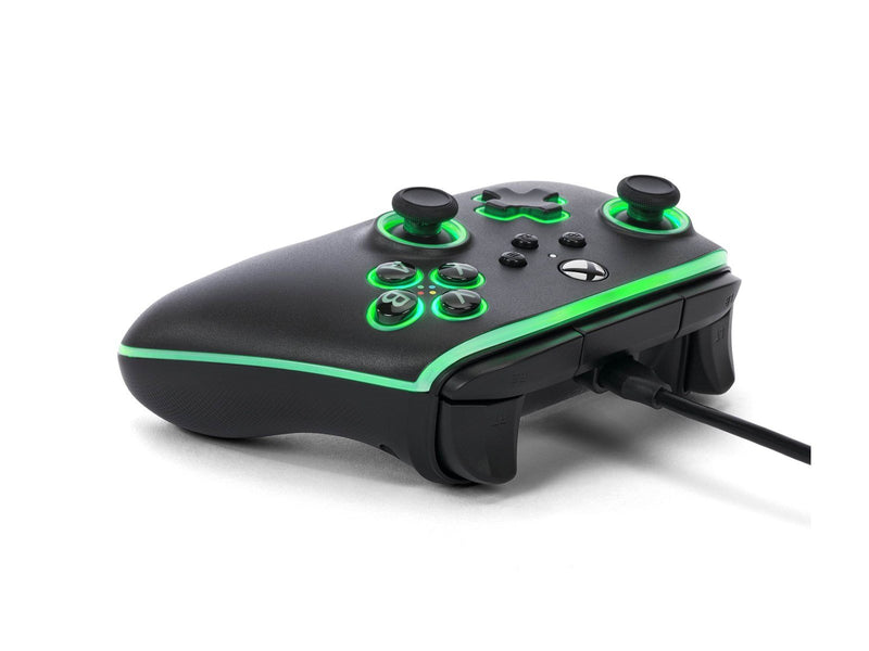 PowerA Kabelgebundener Advantage-Controller für Xbox Series X|S mit Lumectra - Schwarz - Wired Controller - Microsoft Xbox One