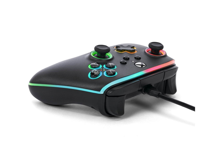PowerA Kabelgebundener Advantage-Controller für Xbox Series X|S mit Lumectra - Schwarz - Wired Controller - Microsoft Xbox One