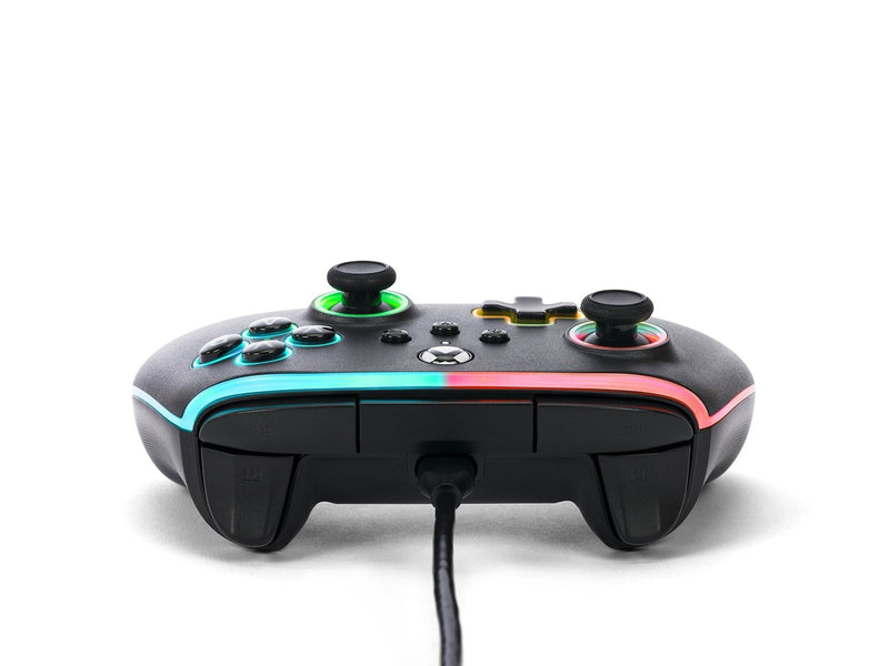 PowerA Kabelgebundener Advantage-Controller für Xbox Series X|S mit Lumectra - Schwarz - Wired Controller - Microsoft Xbox One