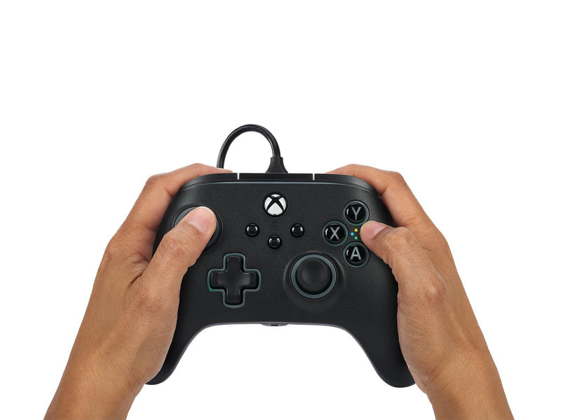 PowerA Kabelgebundener Advantage-Controller für Xbox Series X|S mit Lumectra - Schwarz - Wired Controller - Microsoft Xbox One