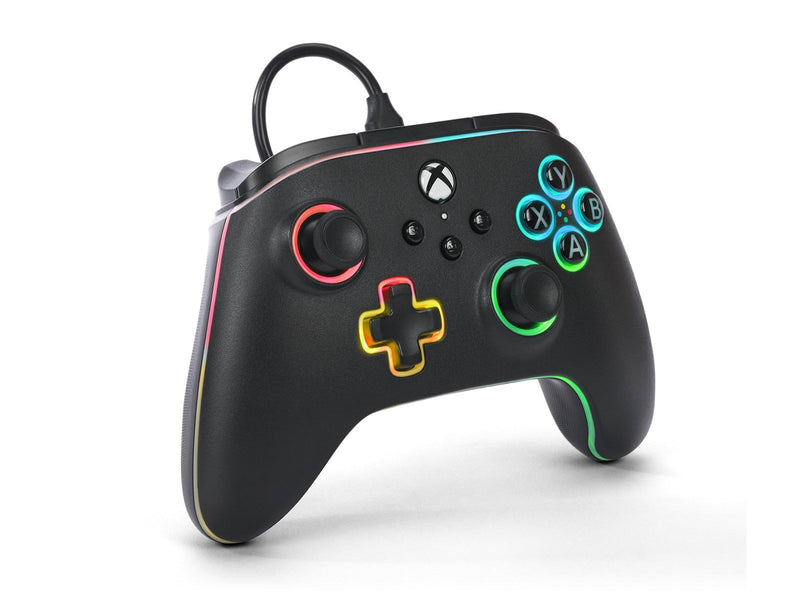 PowerA Kabelgebundener Advantage-Controller für Xbox Series X|S mit Lumectra - Schwarz - Wired Controller - Microsoft Xbox One