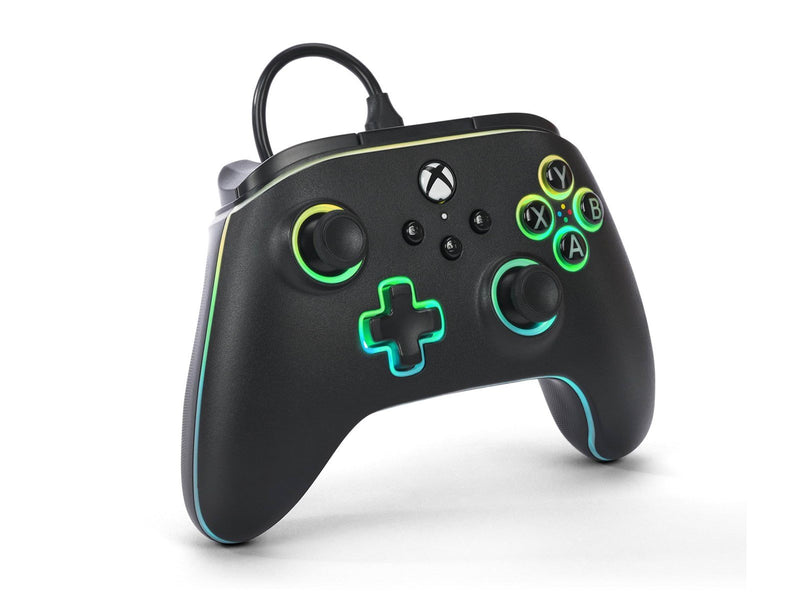 PowerA Kabelgebundener Advantage-Controller für Xbox Series X|S mit Lumectra - Schwarz - Wired Controller - Microsoft Xbox One