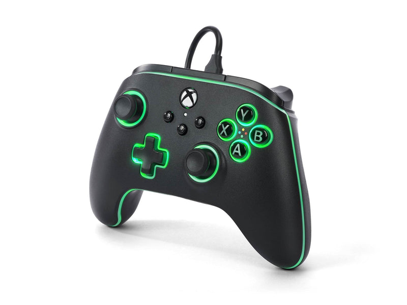 PowerA Kabelgebundener Advantage-Controller für Xbox Series X|S mit Lumectra - Schwarz - Wired Controller - Microsoft Xbox One