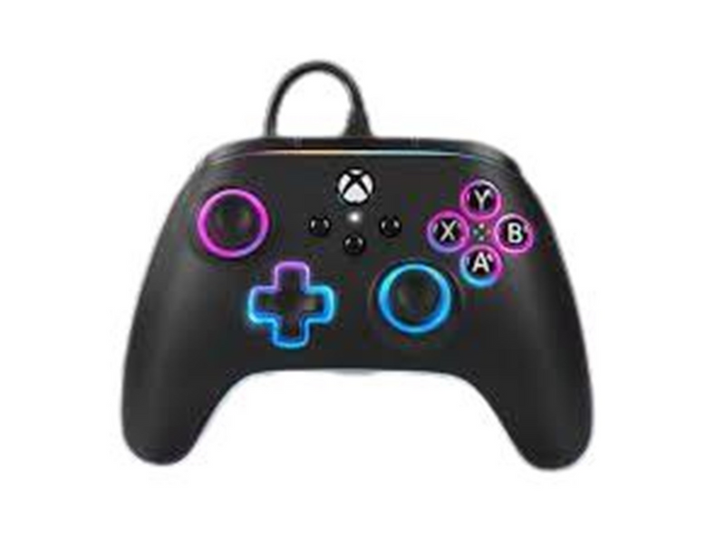 PowerA Kabelgebundener Advantage-Controller für Xbox Series X|S mit Lumectra - Schwarz - Wired Controller - Microsoft Xbox One