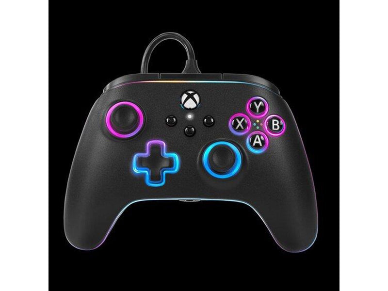PowerA Kabelgebundener Advantage-Controller für Xbox Series X|S mit Lumectra - Schwarz - Wired Controller - Microsoft Xbox One