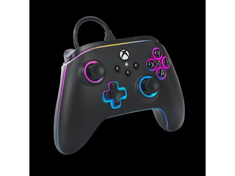PowerA Kabelgebundener Advantage-Controller für Xbox Series X|S mit Lumectra - Schwarz - Wired Controller - Microsoft Xbox One