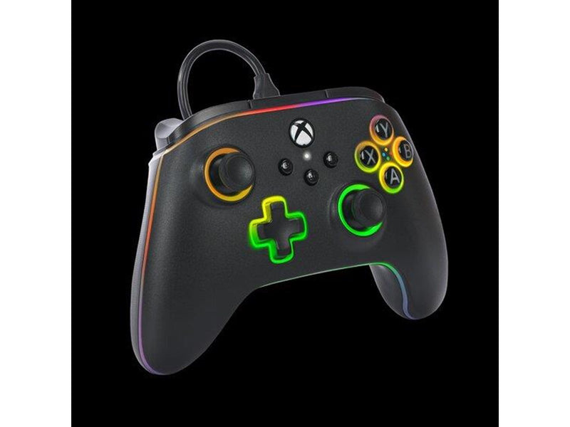 PowerA Kabelgebundener Advantage-Controller für Xbox Series X|S mit Lumectra - Schwarz - Wired Controller - Microsoft Xbox One