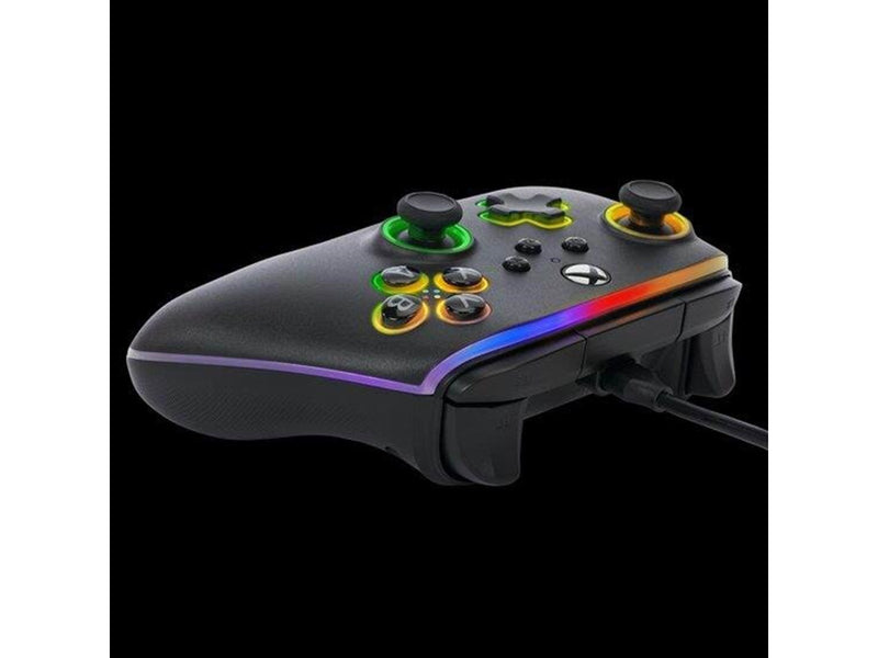 PowerA Kabelgebundener Advantage-Controller für Xbox Series X|S mit Lumectra - Schwarz - Wired Controller - Microsoft Xbox One