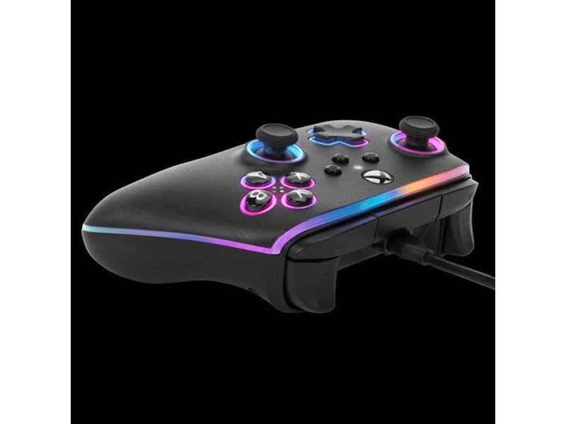 PowerA Kabelgebundener Advantage-Controller für Xbox Series X|S mit Lumectra - Schwarz - Wired Controller - Microsoft Xbox One