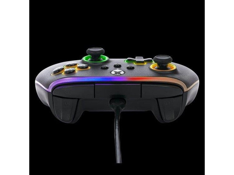 PowerA Kabelgebundener Advantage-Controller für Xbox Series X|S mit Lumectra - Schwarz - Wired Controller - Microsoft Xbox One