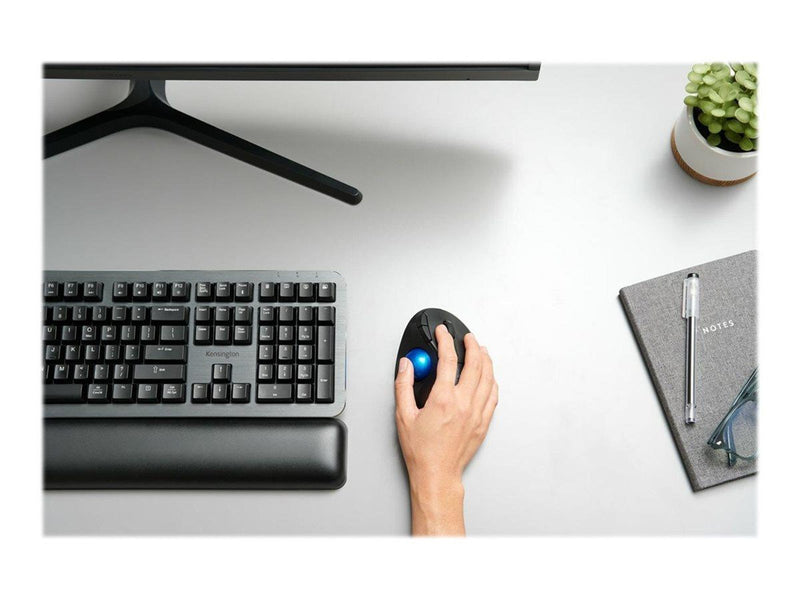 Kensington Pro Fit® Ergo TB450 Trackball - Maus (Blau)