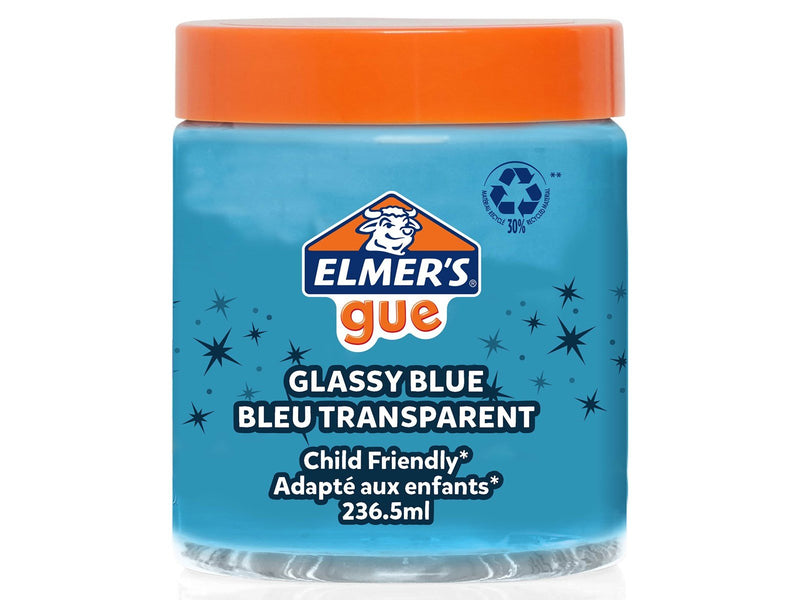 Elmer's Gue vorgefertigter Schleim | klarer blauer Schleim |  236,5 ml | 1 Stück