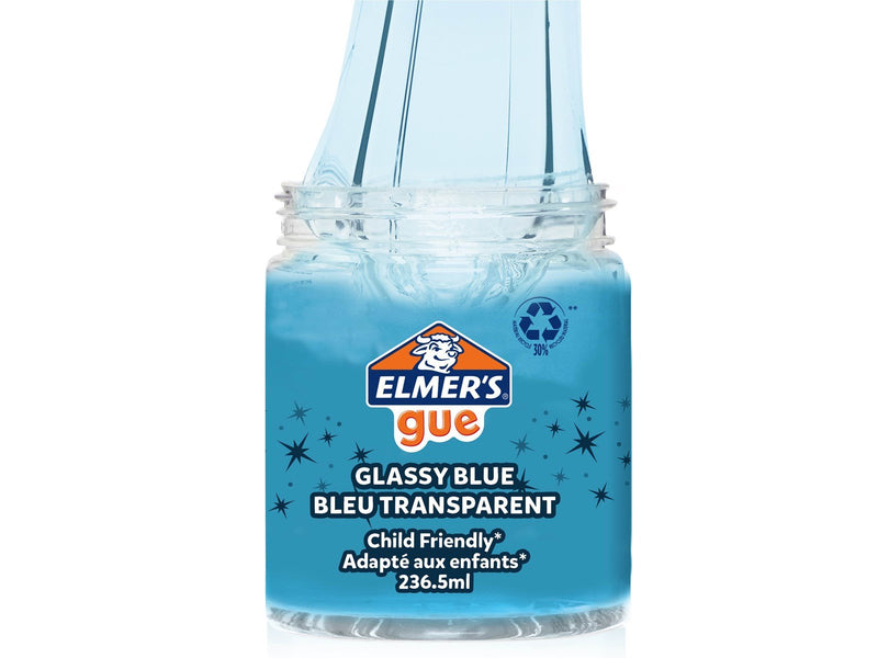 Elmer's Gue vorgefertigter Schleim | klarer blauer Schleim |  236,5 ml | 1 Stück