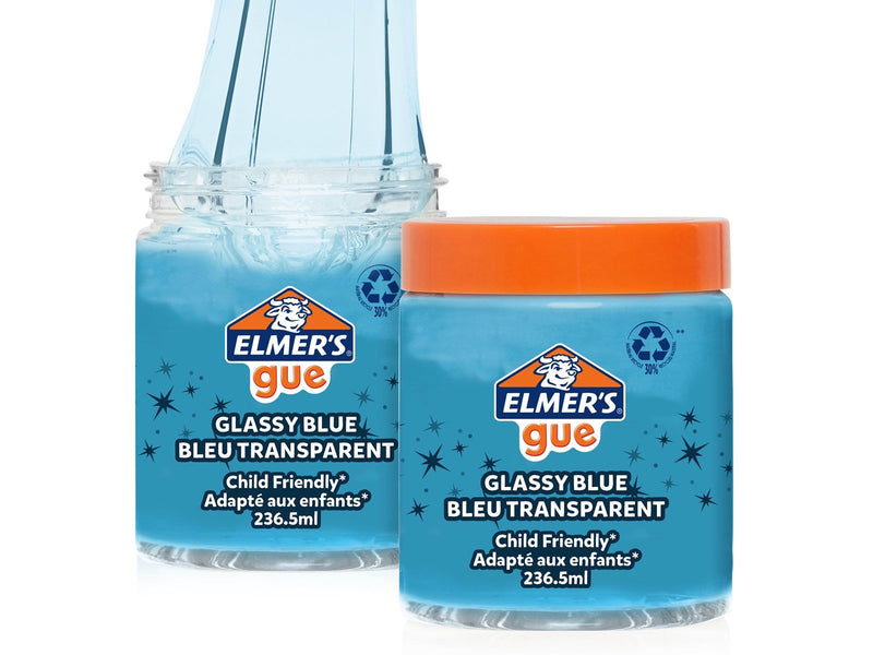 Elmer's Gue vorgefertigter Schleim | klarer blauer Schleim |  236,5 ml | 1 Stück