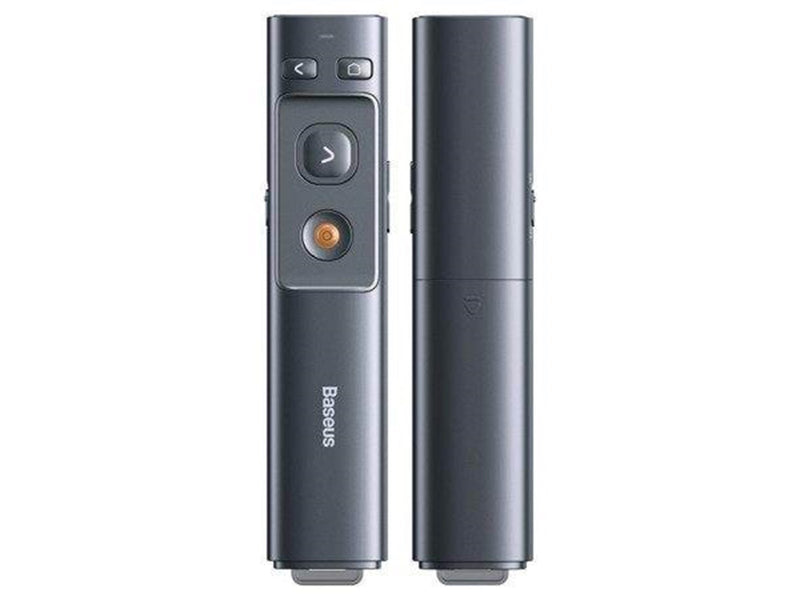 Baseus Orange Dot Multifunctionale remote control for presentation with a laser pointer - gray