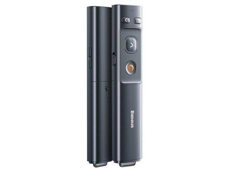 Baseus Orange Dot Multifunctionale remote control for presentation with a laser pointer - gray