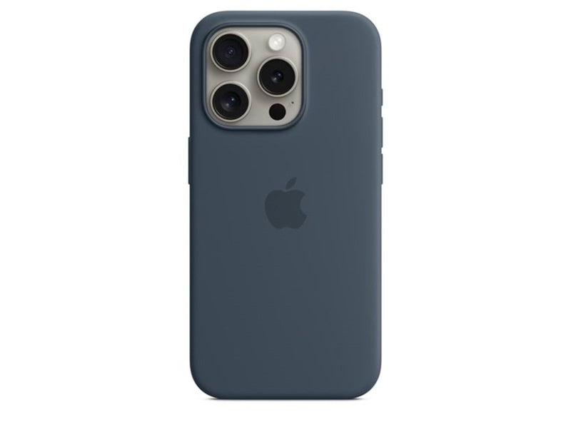 Apple iPhone 15 Pro Silicone Case with MagSafe - Storm Blue