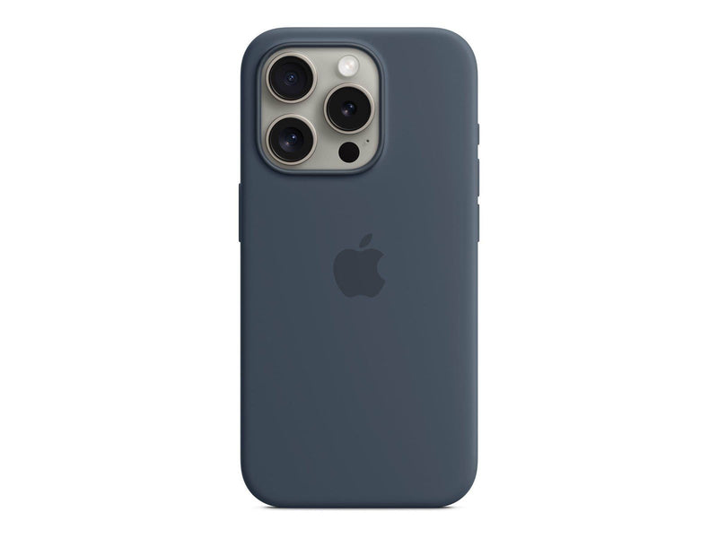 Apple iPhone 15 Pro Silicone Case with MagSafe - Storm Blue