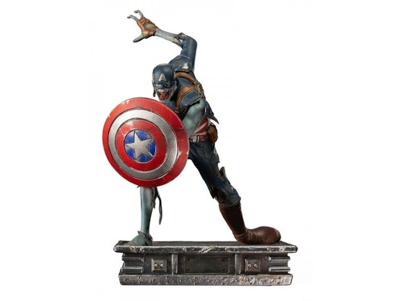 Iron Studios - Marvel What If ... : 1:10 Art Scale Statue (Zombie Captain America) 22cm - Figur