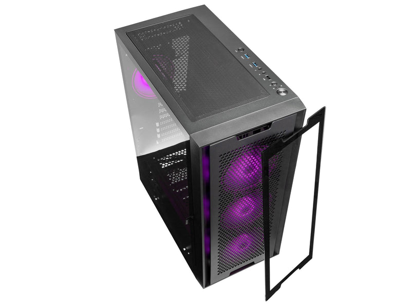 Kolink Observatory Duo ARGB Midi Tower Case - Black Window - Gehäuse - Desktop - Schwarz
