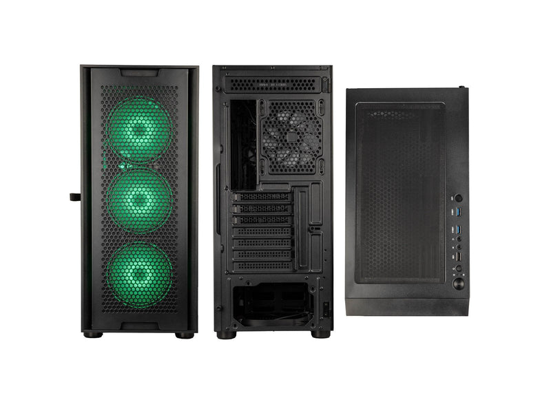 Kolink Observatory Duo ARGB Midi Tower Case - Black Window - Gehäuse - Desktop - Schwarz